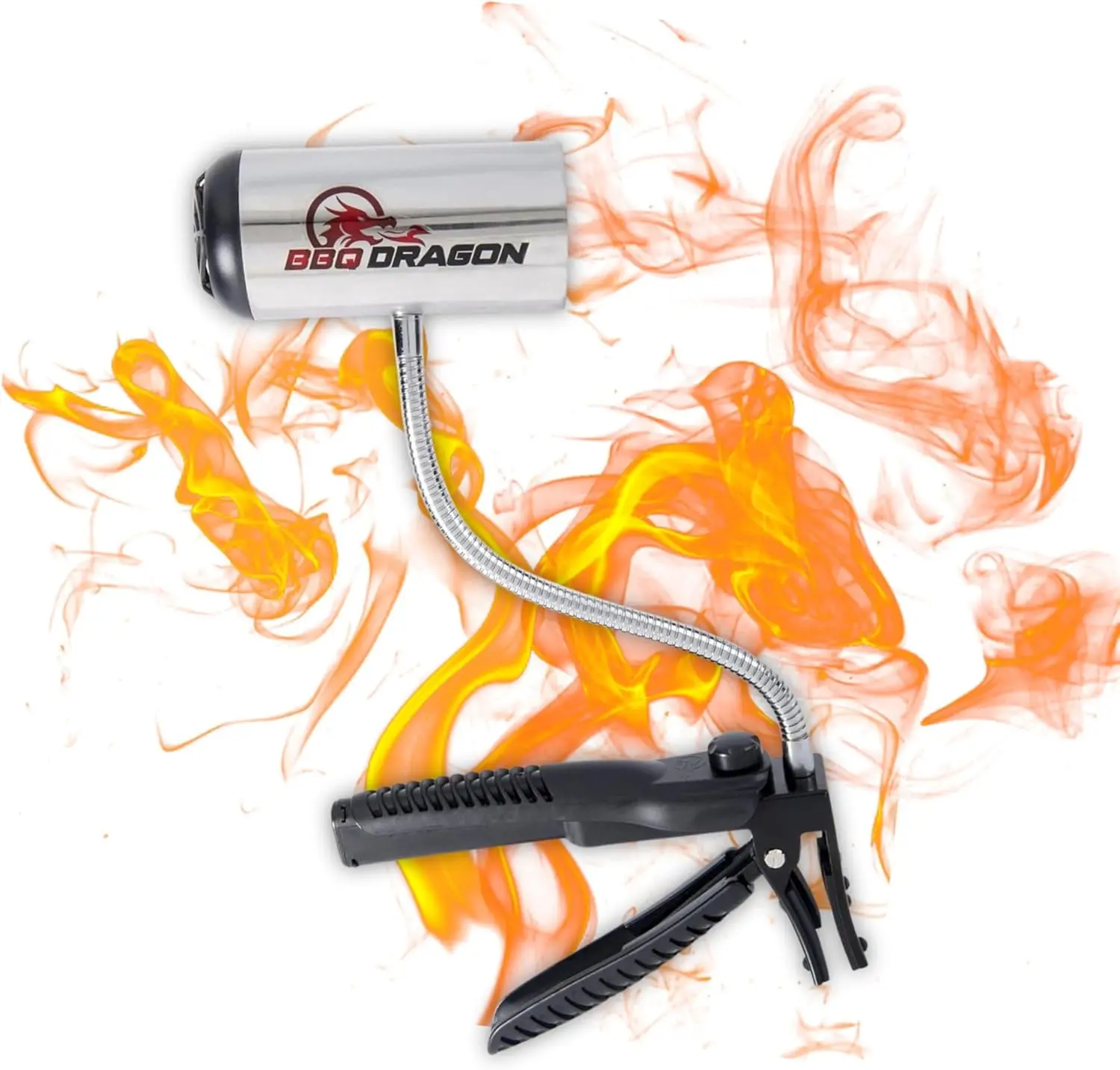 

Cordless Grill Fan for Camping, Fireplace, Smokers - Adjustable Air Blower with Clamp