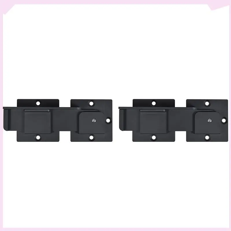 B24B 2X Flip Gate Latch Lock, Adjustable Flip Gate Latch Lock With 3 Padlock Hole, Heavy Duty Aluminum Alloy Door Latch