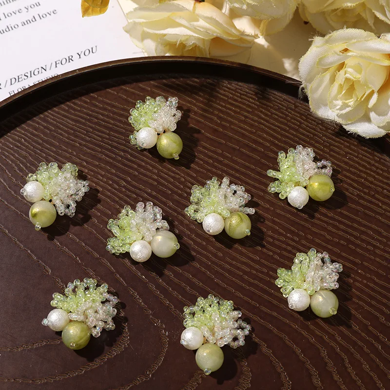 Shoe Charms Beaded Mixed Color Flower 1 Piece DIY Clips for Clogs Sandals Slippers Summer Casual Elegant Non Slip