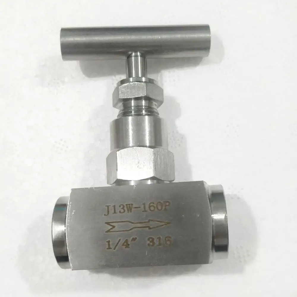 

High Pressure 1/4" BSP Female Shut Off Needle Valve Crane 2300 PSI 304 Stainless Flow Control Water Air Fuel CO2 Gas