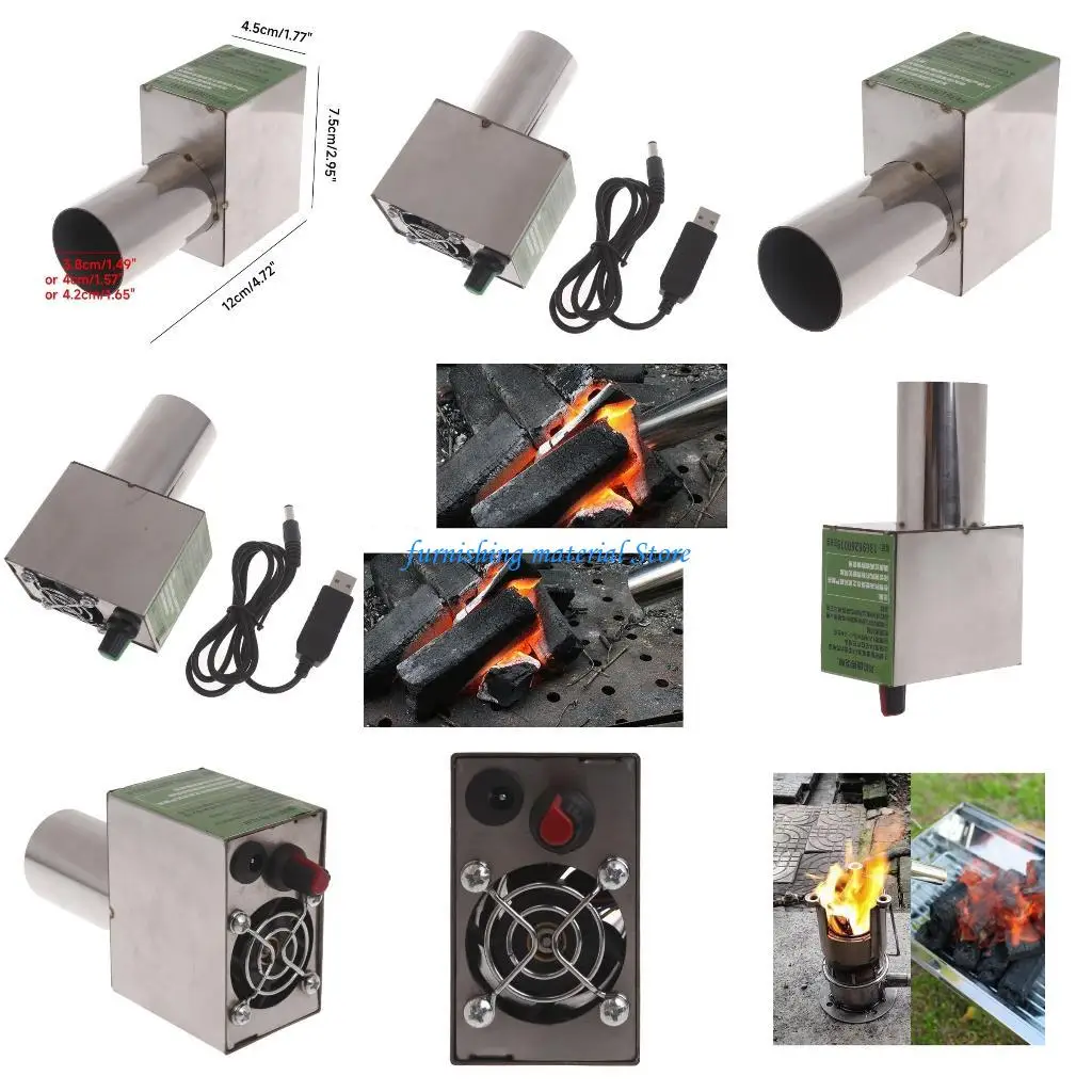 

Y5GD Electric BBQ вентилятор Air Blower USB 5V 2PINS КАМПИНГ ПРИНЯТ