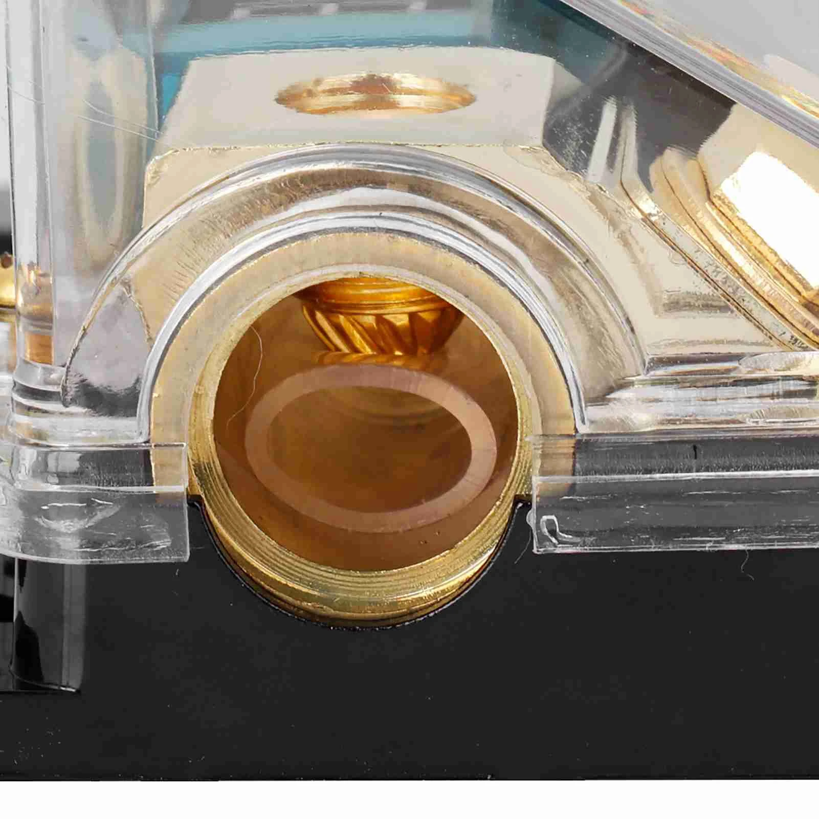 Car Audio Power Fuses Holder Stereo Distribution Block Box Digital Display 250A for Car, Ships or Other Vehicles