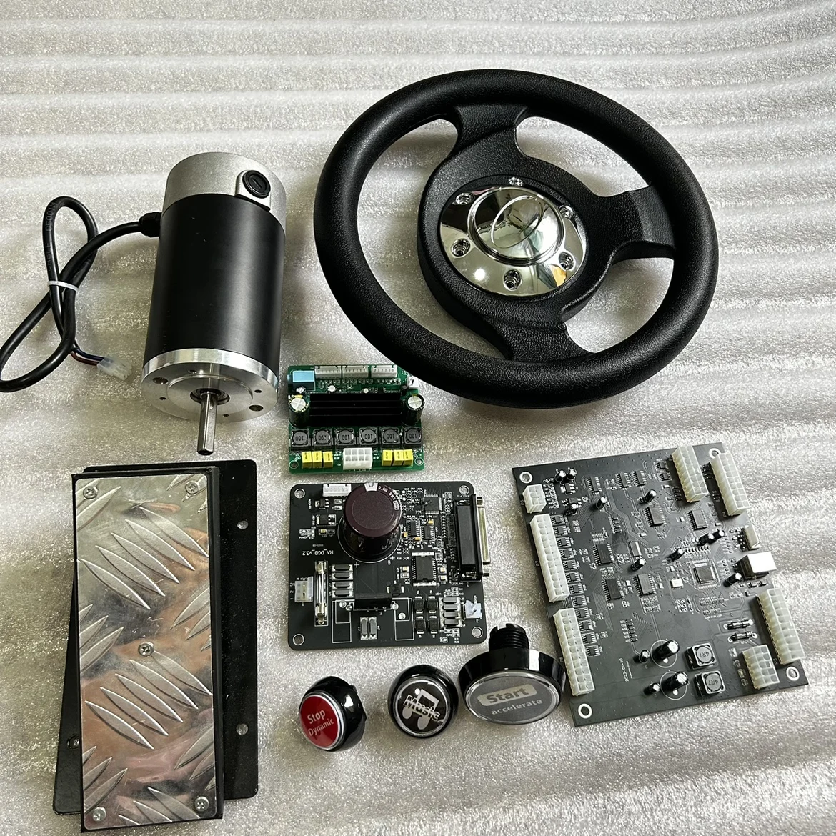 

Cruis'n Blast arcade Arcade Game console accessories dynamic racing steering wheel motor control board pedal