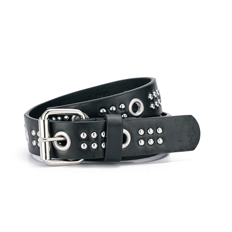 1PC Fashion Bronze Bullet Riem Metalen Riem Mannen En Vrouwen Punk Hardware Jeans Riem Y2K Riem Designer Riem vrouwen riem - afbeelding 1