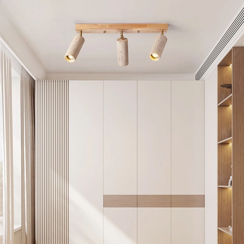 Crème wind middeleeuwse led-downlight zonder hoofdlicht, gangpad gang garderobe kleding plafondlamp