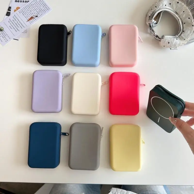 Coin Purse For Phone Holder Support Silicone Magnetic Foldable Wireless Charging Case Stand Bracket