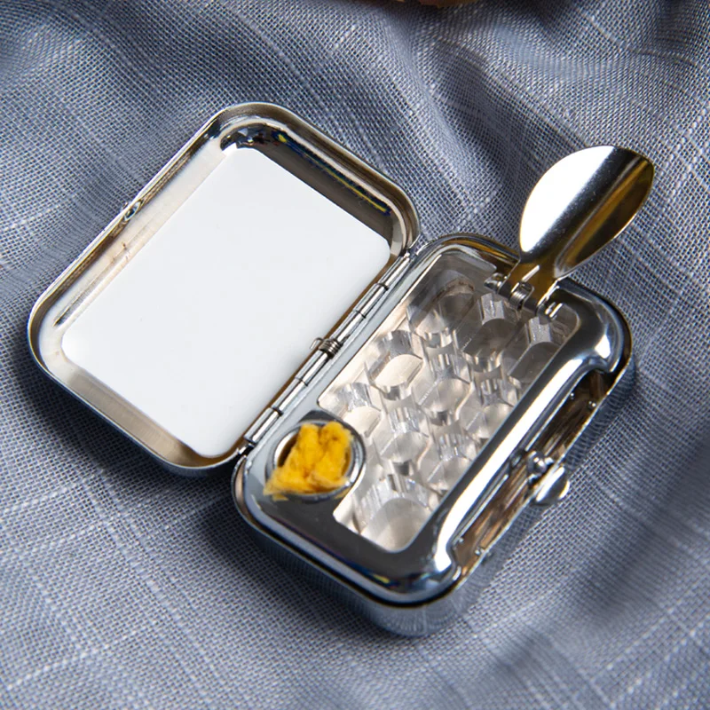 Travel Watercolour Paint Set - Mini Portable Paint Box with Watercolour Paint Dispenser 10 Grids Watercolor Palette