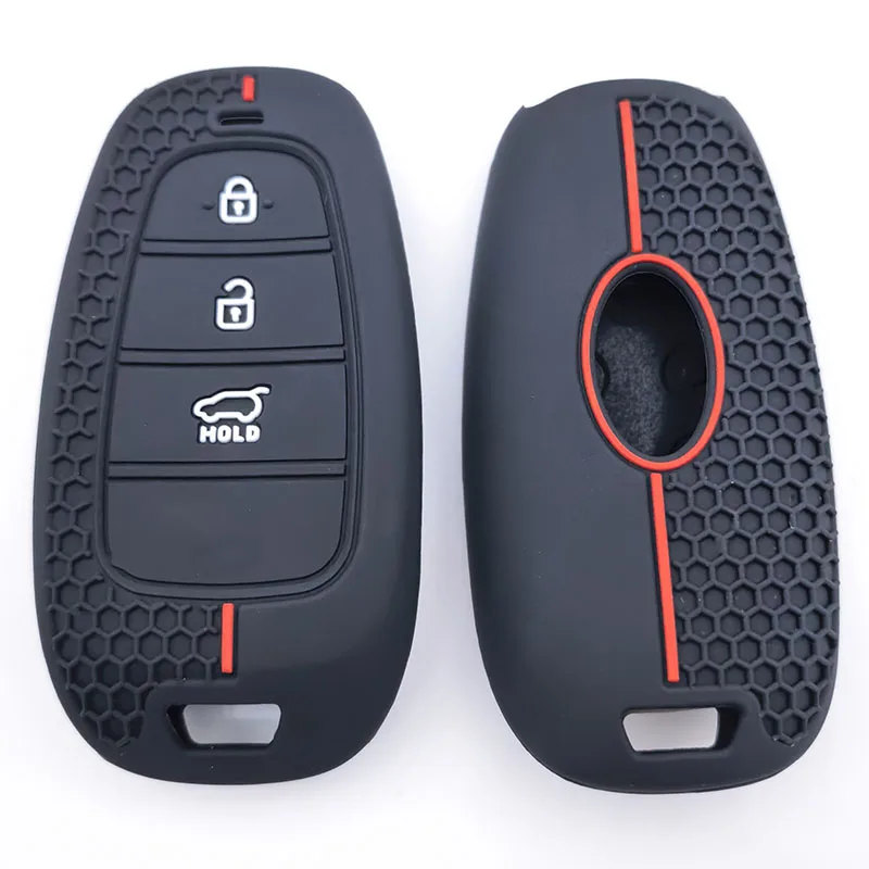 سيارة مفتاح بعيد حامل غطاء لشركة هيونداي توكسون سولاريس سوناتا الهجين NEXO NX4 سانتافي Dn8 2020 2021 2022 اكسسوارات