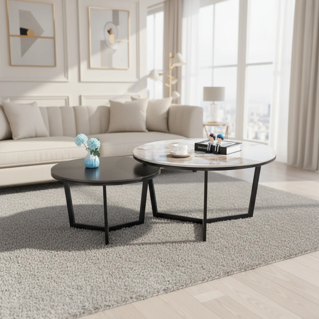 # Small Modern Luxury White Sintered Stone Durable Coffee Table High Quality Home Living Room Furniture Cost Performance