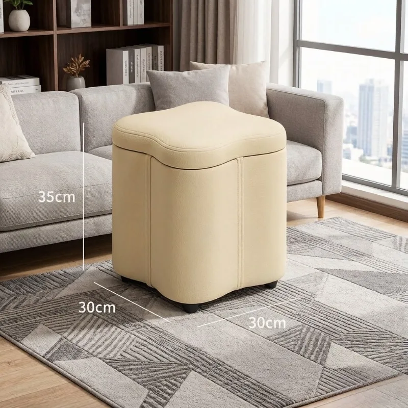 Multifunctional Storage Bench, Household Shoe Changing Stool for Entrance & Living Room