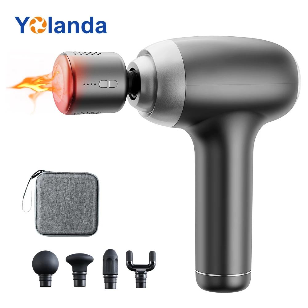 

Suitable forRechargeable Body Massage Gun Portable Cordless Deep Tissue Heated Cold Therapy Muscle Fascia Gun