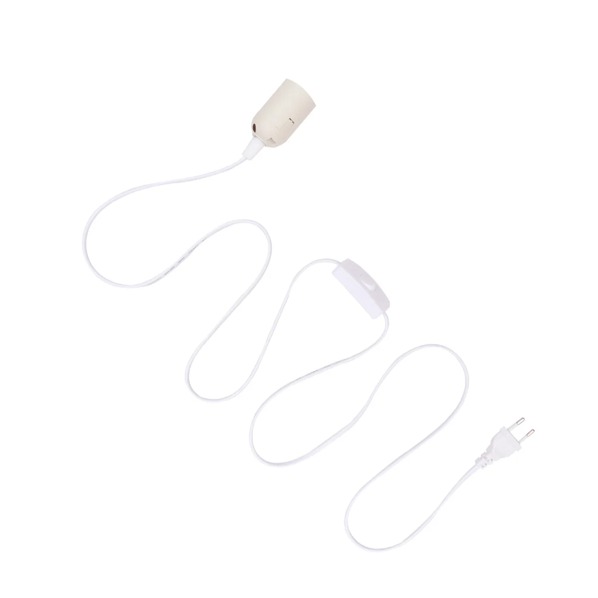 

1.8M E27 Screw Lamp Base Ceiling Light Fixture Pendant Socket Adapter For Living Room Bedroom Kitchen Corridor Suspended Lamp