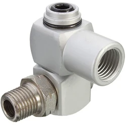 Pneumatic Part Universal 360 Swivel Air Hose Connector Adapter Flow Aluminum Alloy Tool Used For Compressor