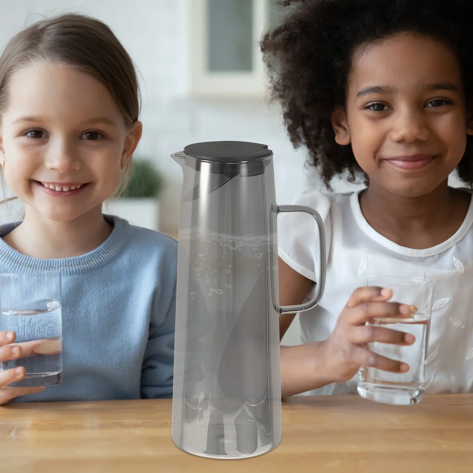 

Household Glass Water Pitcher Cooling Kettle Tea Infuser Filter Lid Large Capacity Hot Cold Drinks Refrigerator Safe