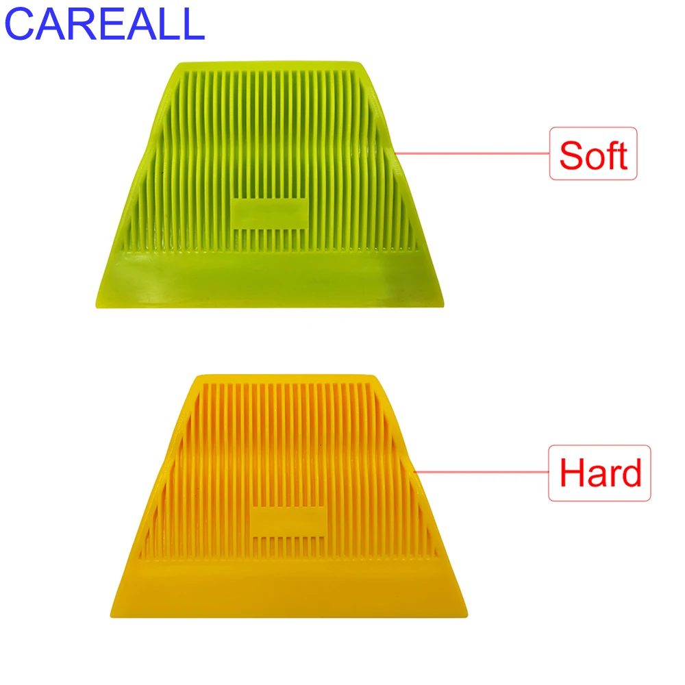 Trapezoidal Car Window Film Installation Scraper Soft And Hard Carbon Fiber Cleaning Tool for Film Cleaning And Scraping