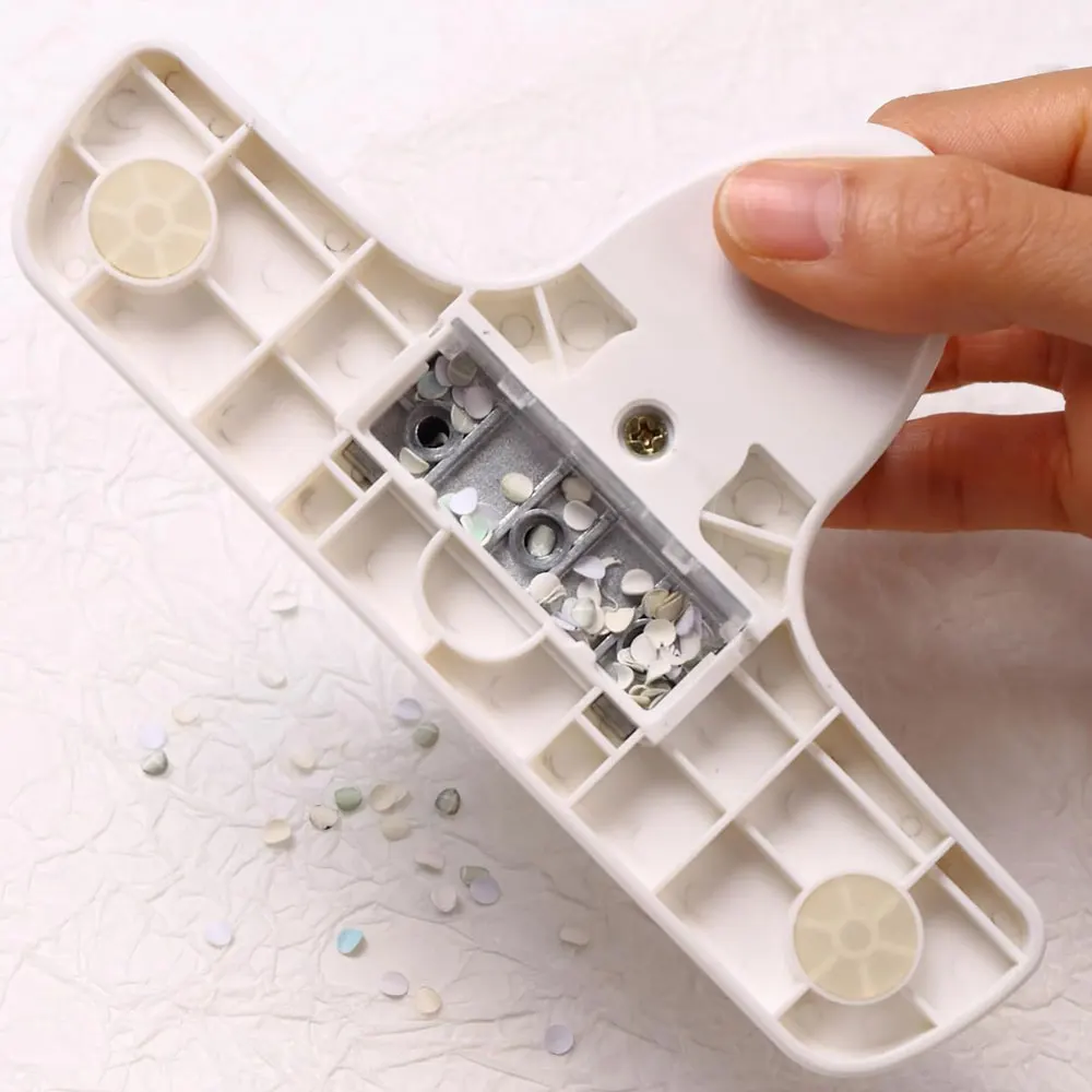 Three-hole hole punch & 4mm diameter hole punch paper hole punch for scrapbooks, loose-leaf notebooks, pocket books