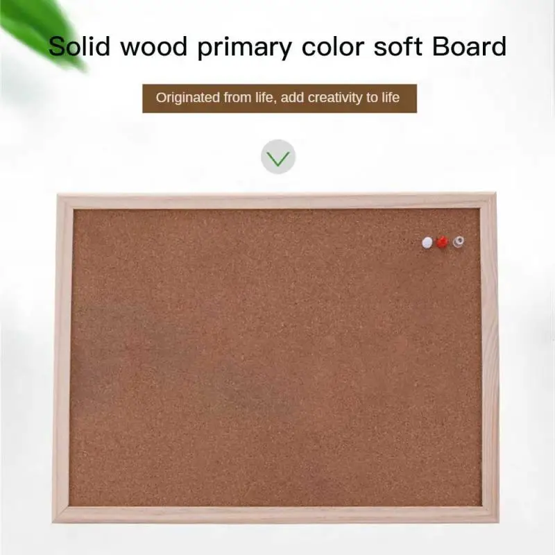 

Durable Cork Wood Wall Hanging Message Bulletin Board Frame Notice Note Memo Board For Home Office Shop School Photo Background