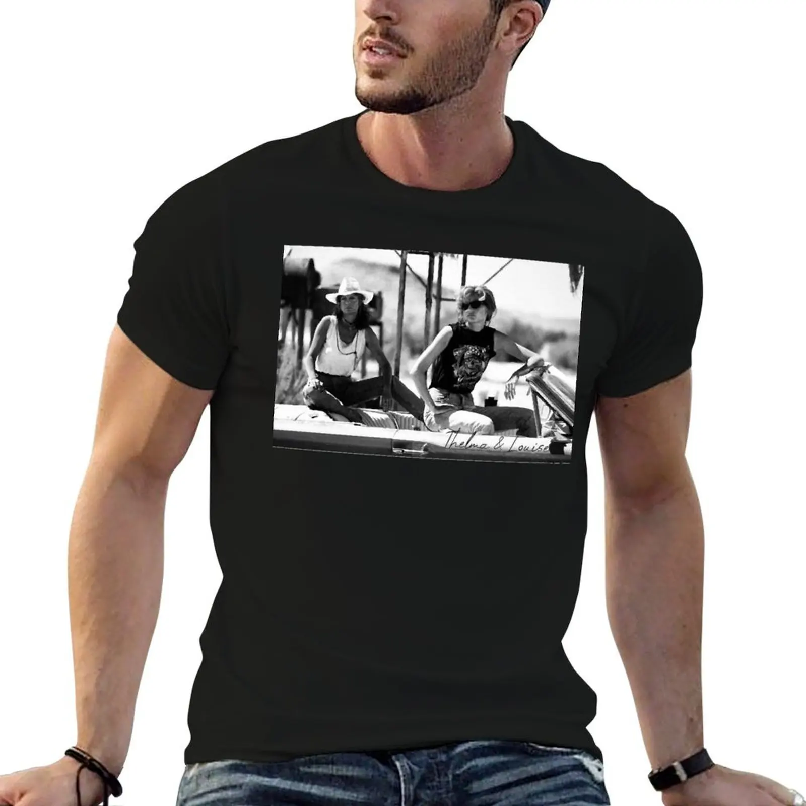 

Футболка Thelma And Louise, футболки из хлопка, 100% хлопок, футболки для мужчин, футболки с рисунком, мужская упаковка, белая футболка