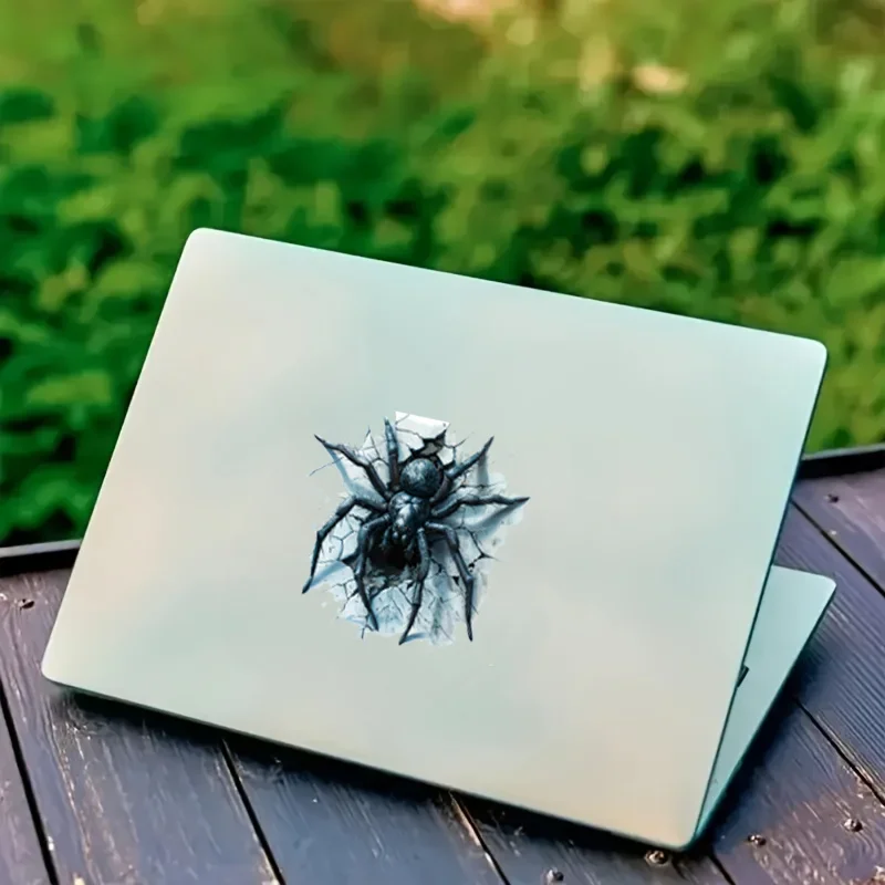 멋진 공포 거미 스티커, 자동차, 트럭, 오토바이, 헬멧, 노트북에 적합 - 내구성이 뛰어난 비닐, 오토바이 스티커