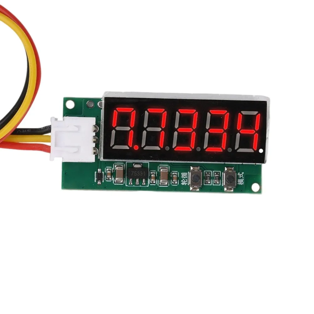 BLDC Motor Tachometer DC5-24V FG Signal Frequency Meter RPM Speed Gauge Adjustable Pole Pairs & Reduction Ratio Digital Tester