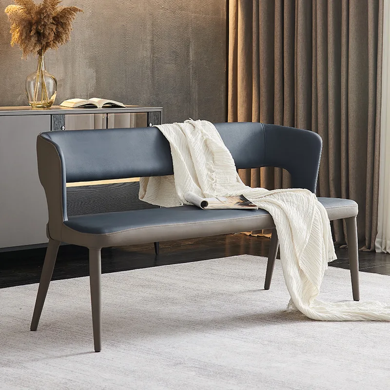 Modern, simple, dining chair, home, strip, stool, back chair light luxury Internet celebrity