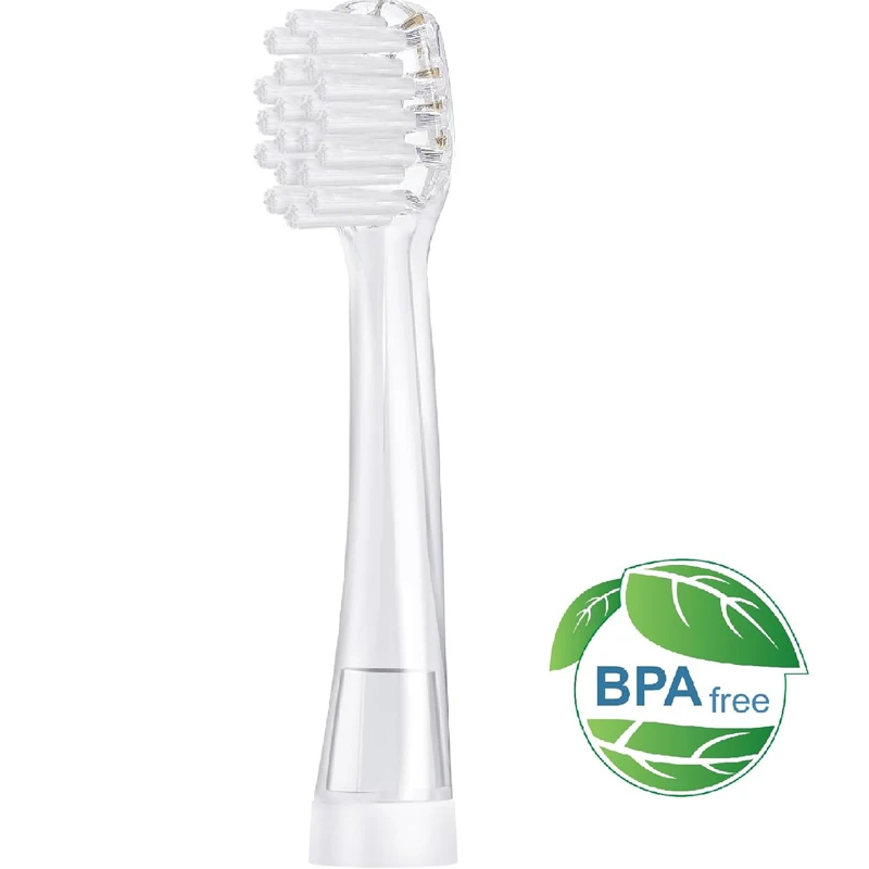 Kepala pengganti sikat gigi bayi, untuk Seago SG902/SG602 kepala sikat gigi listrik 0-3 tahun perawatan kebersihan mulut Dupon lembut