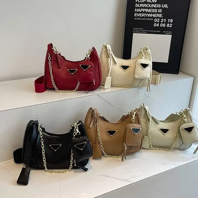 PU Trendy Designer Handbags Purses Women Shoulder Crossbody Bags 2024 New Fashion Casual Messenger Bag High Quality