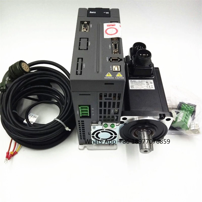 750W 3000R/min  AC Servo Motor & Drive Kits ECMA-C10807RS ASD-A2-0721-M With 3M Cable Without Brake