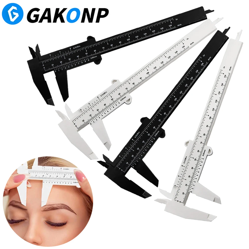 

1/5/10/30pcs Plastic Eyebrow Measuring Ruler 150mm Tattoo Vernier Caliper Ruler Microblading Permanent Makeup Measuring Tools