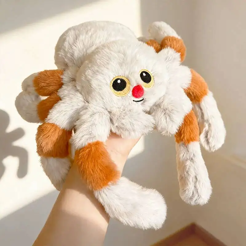 

Плюшевая игрушка-паук с красным носом 30/50 см, плюшевая кукла-паук с большими глазами, реалистичная мягкая игрушка-паук, коллекционный предмет для энтузиастов, подарок для мальчика