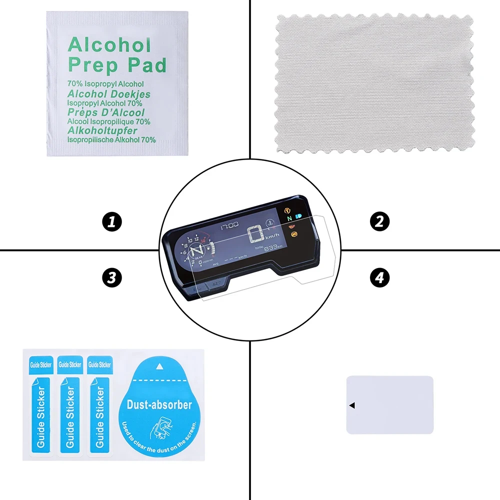 For Honda CBR650R CB650R CB500F CB500R CB500X Motorcycle Instrument Cluster Scratch Protection Panel Film Screen Protector