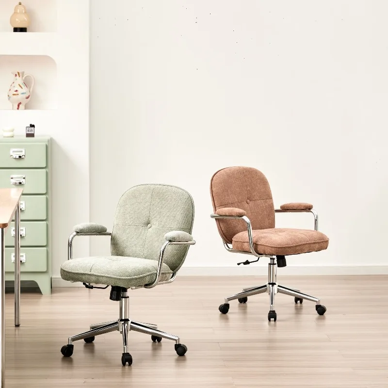 

Cozy Lambswool Study Chair, Comfortable Adjustable Rotating Desk Chair for Home Office, Ideal for Long Hours Computer Chair