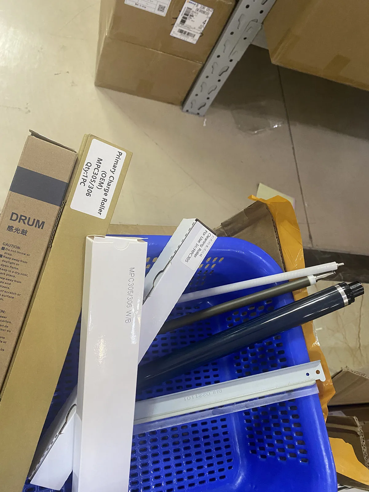 

Drum Unit Rebuild Kit for Ricoh MPC305 MPC306 MPC307 MPC406 MPC407 OPC Drum Cleaning Blade PCR Cleaning Roller