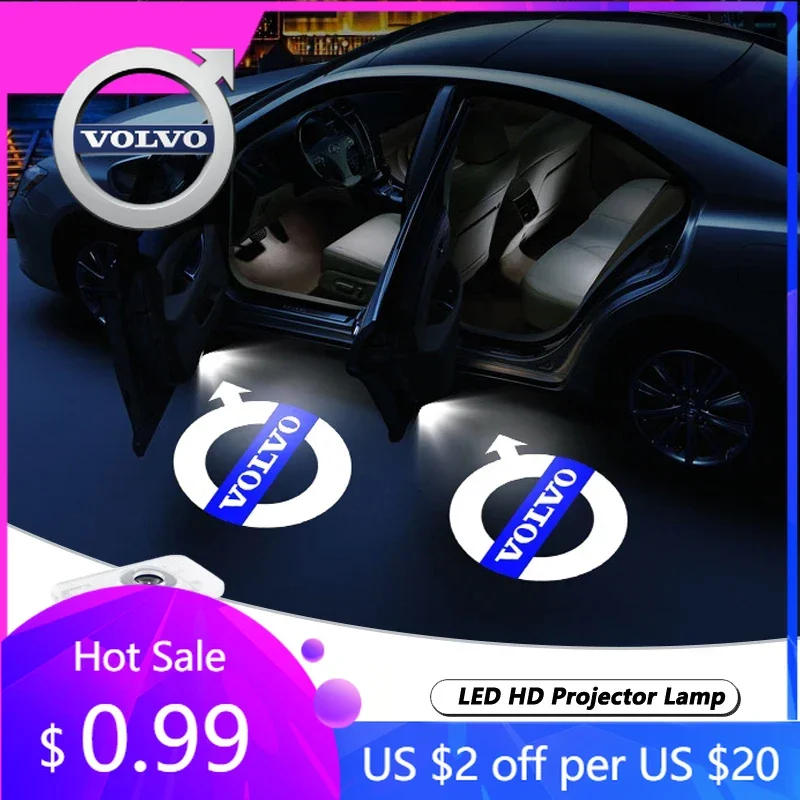

Колпаки ступиц 2 шт. Автомобильный дверной светильник Добро пожаловать для VOLVO XC90 XC60 XC40 V90 S90 V40 V60 S60 S80 автомобильные аксессуары RDESIGN Logo Light