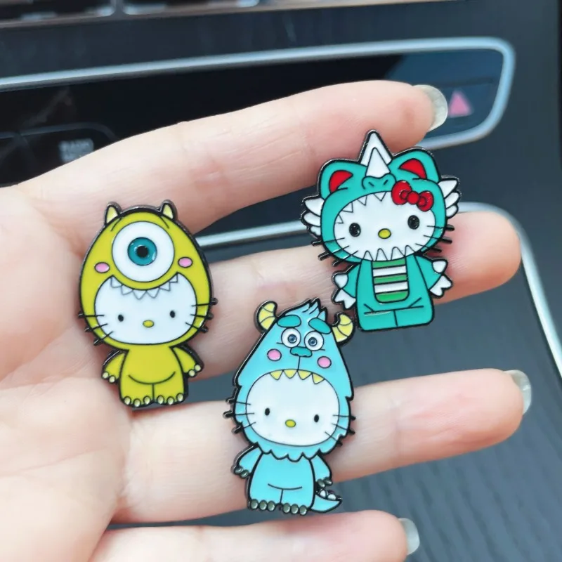 دبابيس كرتونية وحشية رائجة البيع، إكسسوارات شارات إبداعية رائعة ومخصصة