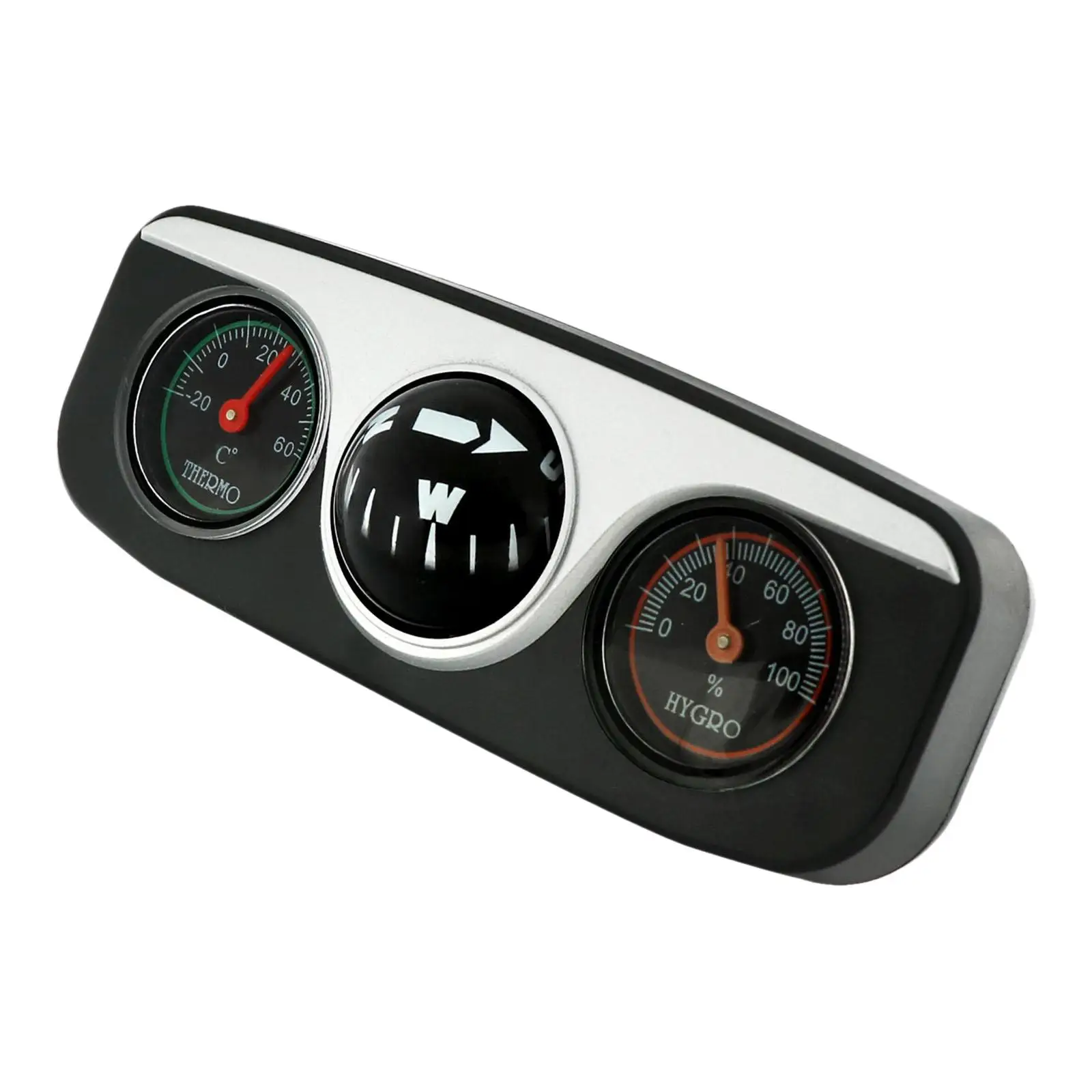 Car Dashboard Compasses Durable Car Accessories 3 in 1 Portable Vehicles Navigation Compass Navigation Ball Vehicle Thermometer
