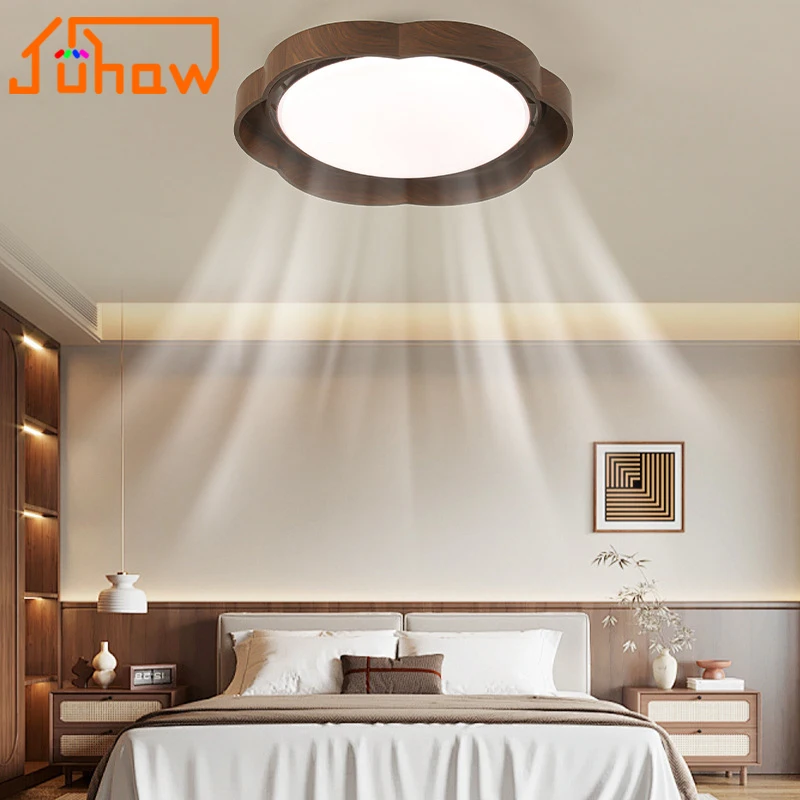 

Mid Century Bladeless Fan Ceiling Light Full Spectrum Eye Protect Lamp Minimalist Bedroom Home Lighting