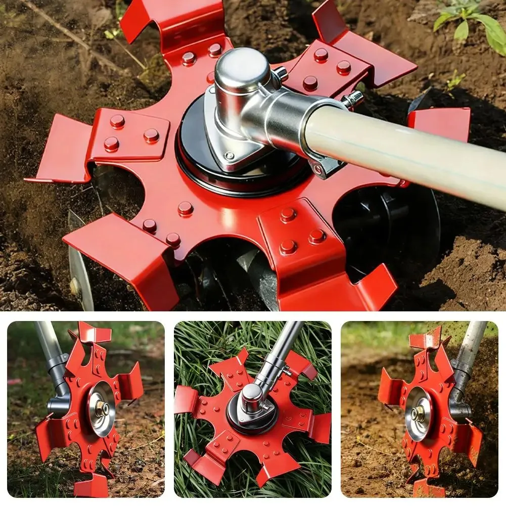 Manganese Steel Trenching Wheel 240mm Small Tiller Cultivator Soil Loosening Weeding Wheel Grass Cutting Blade Mower Parts