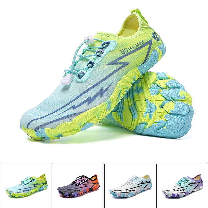 

﻿ Новые летние пляжные аквашузы для мужчин и женщин, быстросохнущие, для серфинга, рыбалки, походов, с мягкой подошвой, для ходьбы по воде