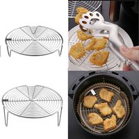 304 Stainless Steel Steamer Rack Multifunction Pot Steaming Tray Dumplings Eggs Grill Stand Kitchen Tableware Cooking Utensils