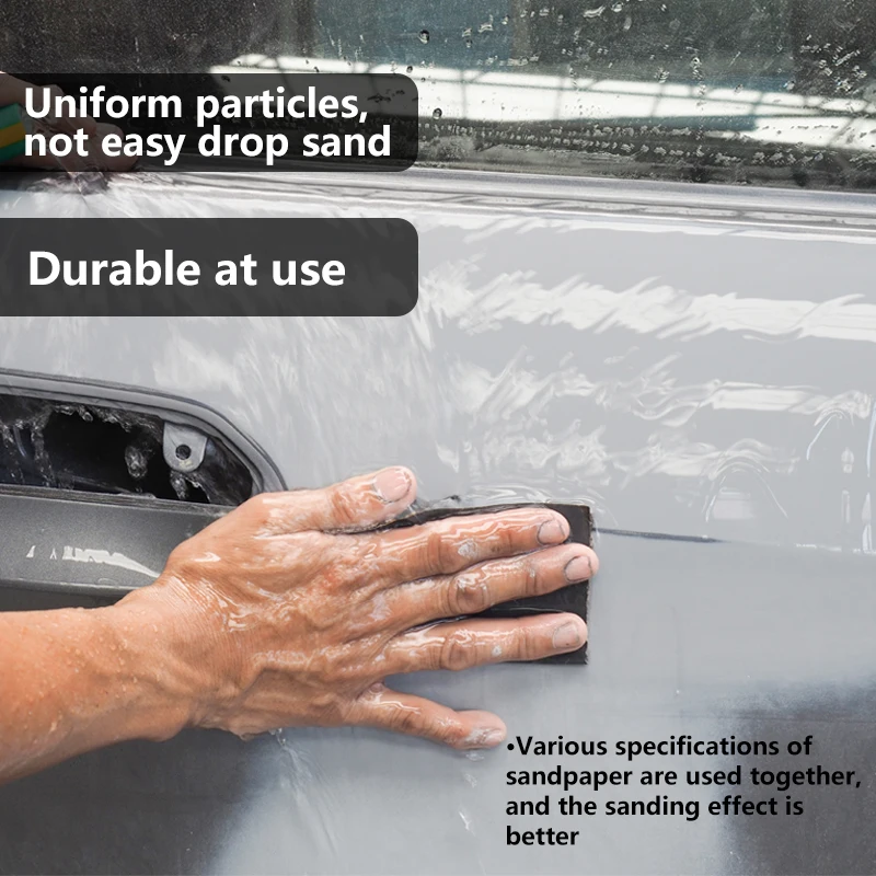 XCAN 36 шт., набор влажной и сухой наждачной бумаги 400/600/800/1000/1200/1500/2000/2500/3000, шлифовальная бумага с зернистостью, абразивные листы для дерева, металла