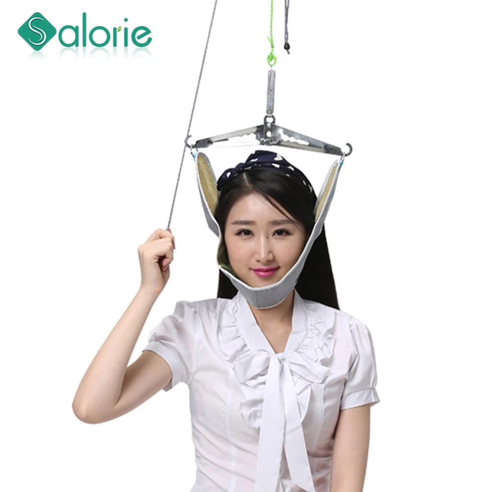 Cervical traction device home stretching medical hanging cervical spondylosis neck treatment device neck orthosis traction frame