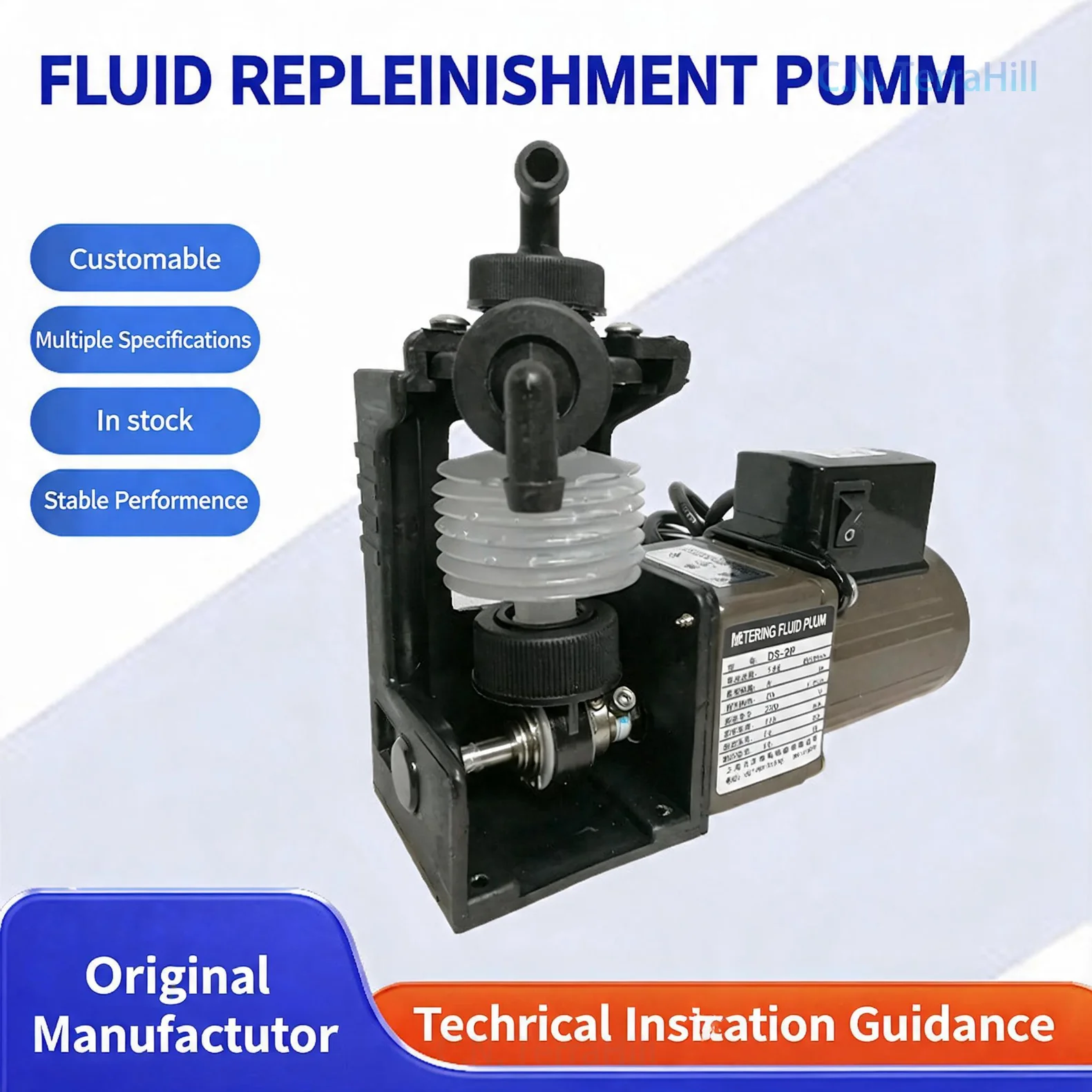 Micro Industrial Metering Pump, Corrugated Tube Dosing Pump for Precise Liquid Transfer
