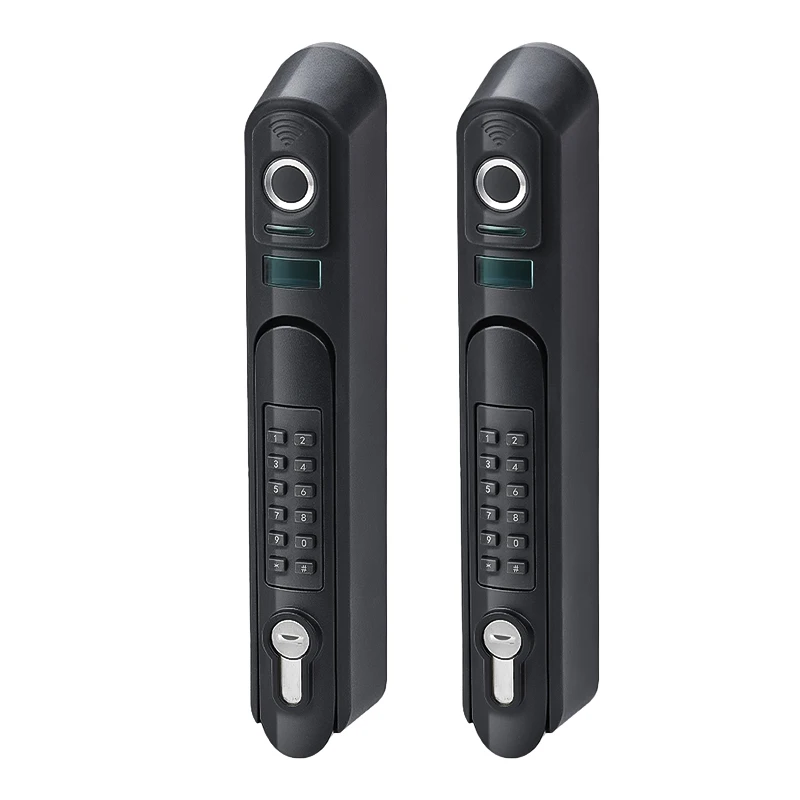 

Durable High Security 4G IoT Smart Cabinet Lock Fingerprint Multiple Methods Glass/Aluminum Door Cloud Data Furniture Locks