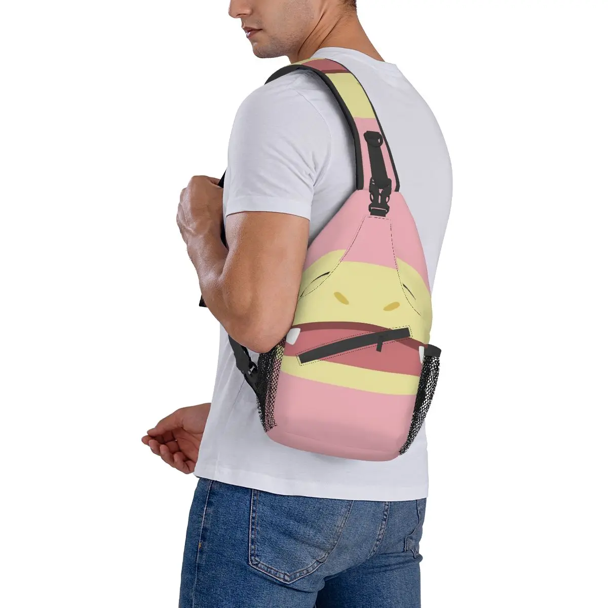 Slowpoke Poke Maniac Boca Peito Bag, Saco transversal durável personalizado, Presente personalizável