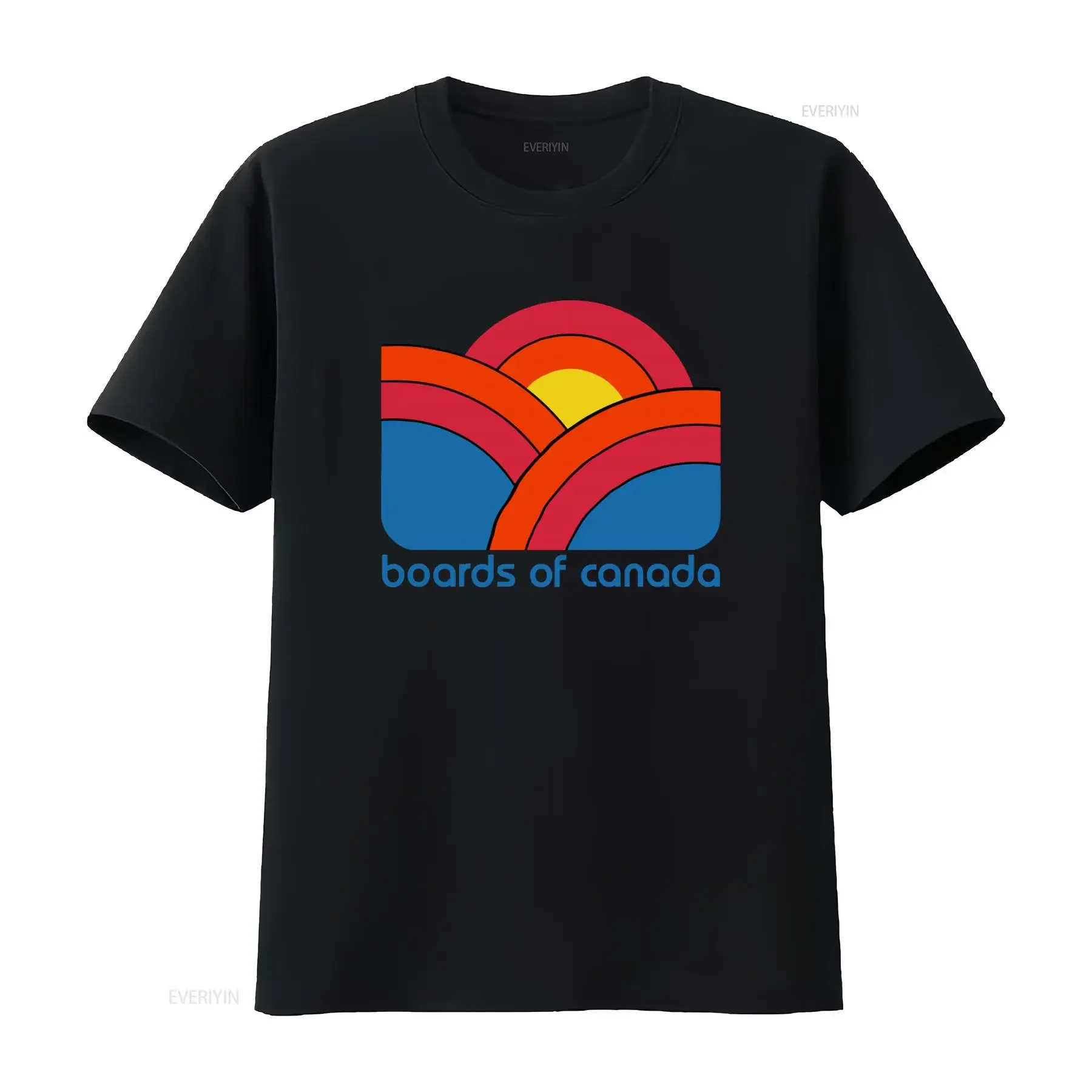 Boards of Canada Rainbow Clouds T Shirt for Various Colors Sizes Stylish Design vintage Washed designer clothes homme Versatile