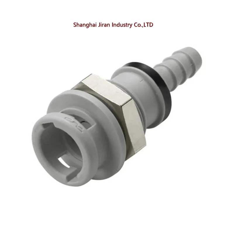 

CPC NS2D160412 Valved Panel Mount Hose Barb Coupling Body 1/4 IDBarb