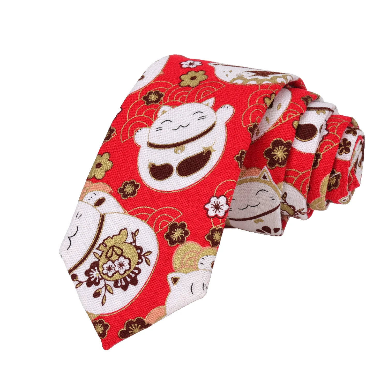 6 cm Herren-Krawatten mit Vögelmotiv, rot, Vintage, schmal, für Herren, Geschenke, Top-Kleidungszubehör, Hochzeits-Hemden, Kragen, Herren-Party-Geschenk, bedruckte Krawatte – Detail 2