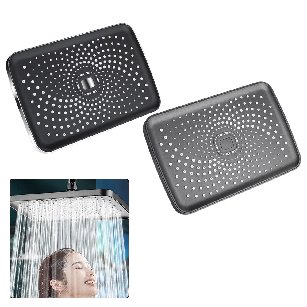 1PC High Pressure Ceiling Mount Shower Head Big Panel Rainfall Supercharge 280x185mm High Pressure ABS Bathroom Accessories