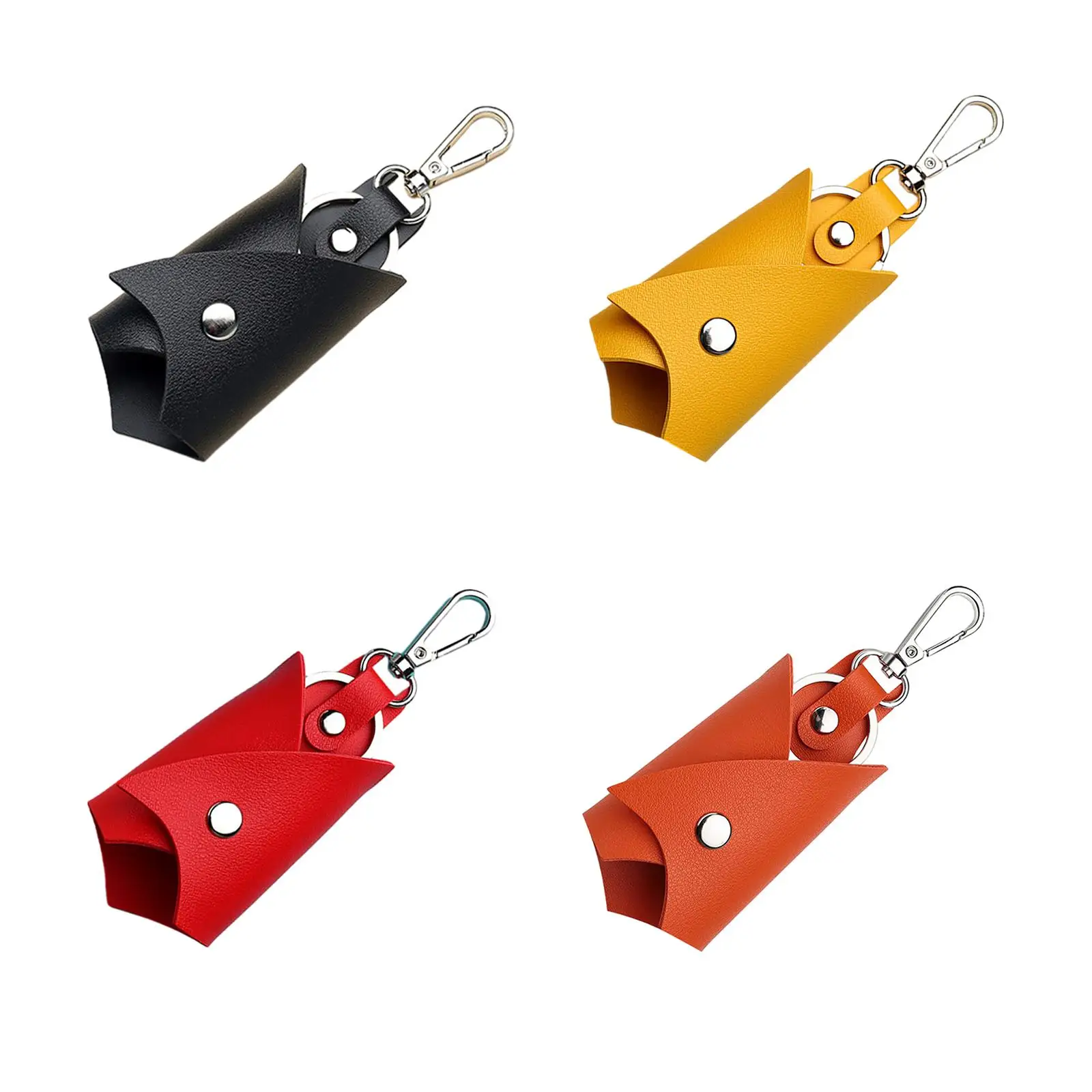 Car Key Case PU Leather Key Pouch Portable Large Capacity Car Key Cover Key Chain Bag for Purse Men Car Keys Women Girlfriend